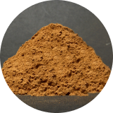 A pile of feed mix