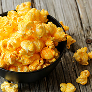 C25 Bowl of cheese flavored popcorn